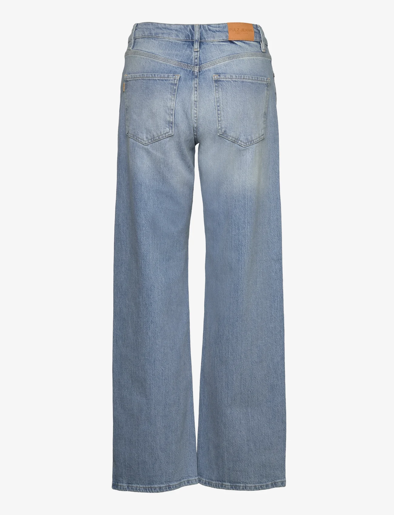 Pulz Jeans - PZVEGA HW Jeans Wide Leg - leveälahkeiset farkut - light blue denim - 1