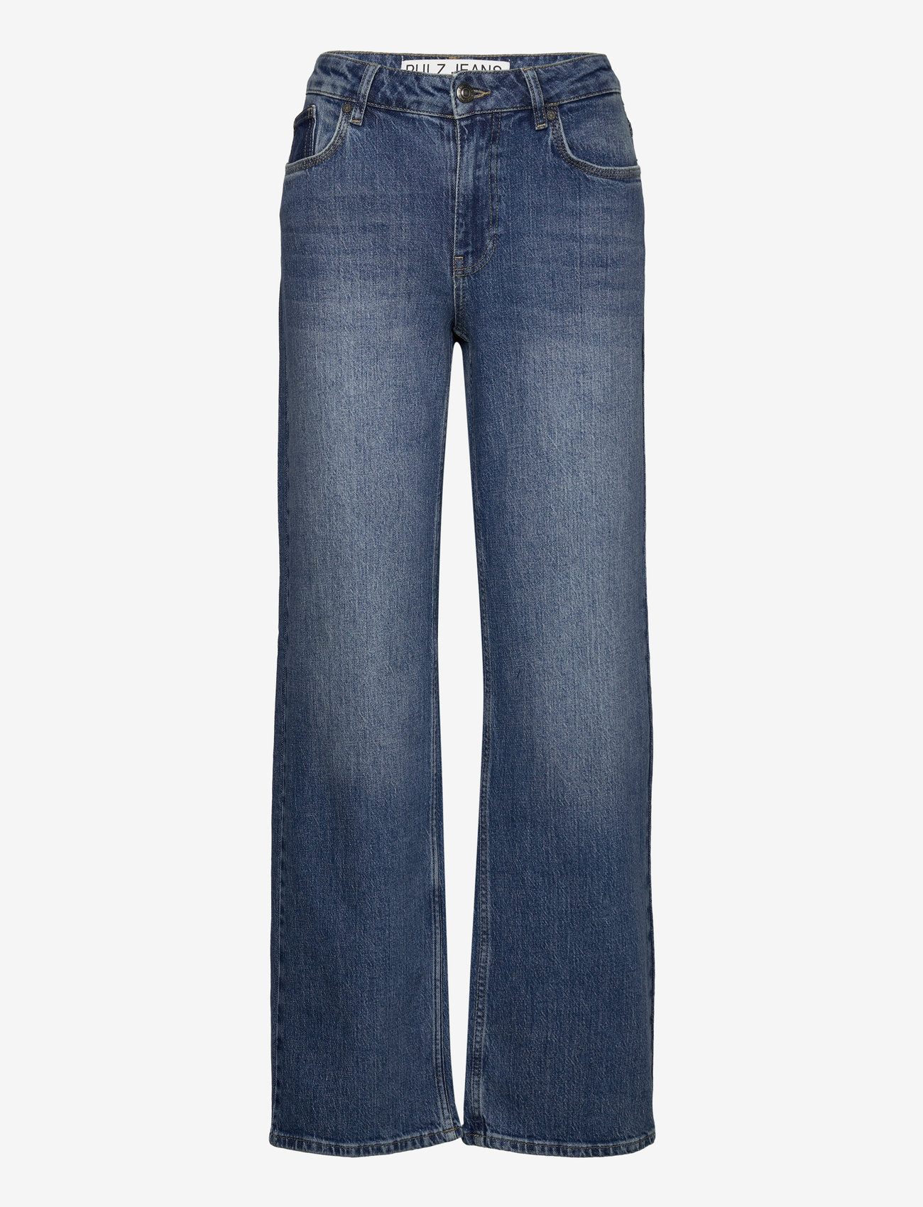 Pulz Jeans - PZVEGA UHW Jeans Wide Leg - brede jeans - medium blue denim - 0