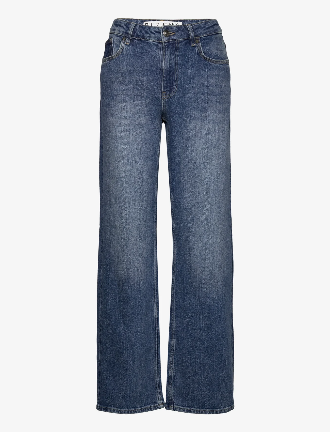 Pulz Jeans - PZVEGA HW Jeans Wide Leg - džinsa bikses ar platām starām - medium blue denim - 0