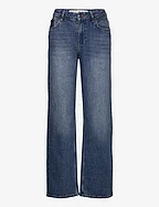 PZVEGA HW Jeans Wide Leg - MEDIUM BLUE DENIM
