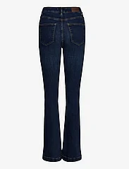 Pulz Jeans - PZBECCA UHW Bootcut Leg Full Length - schlaghosen - dark blue denim - 1