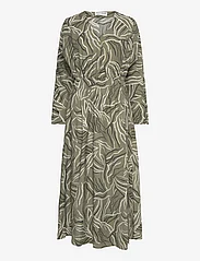 Pulz Jeans - PZEDINA Dress - sukienki do kolan i midi - deep lichen green printed - 0
