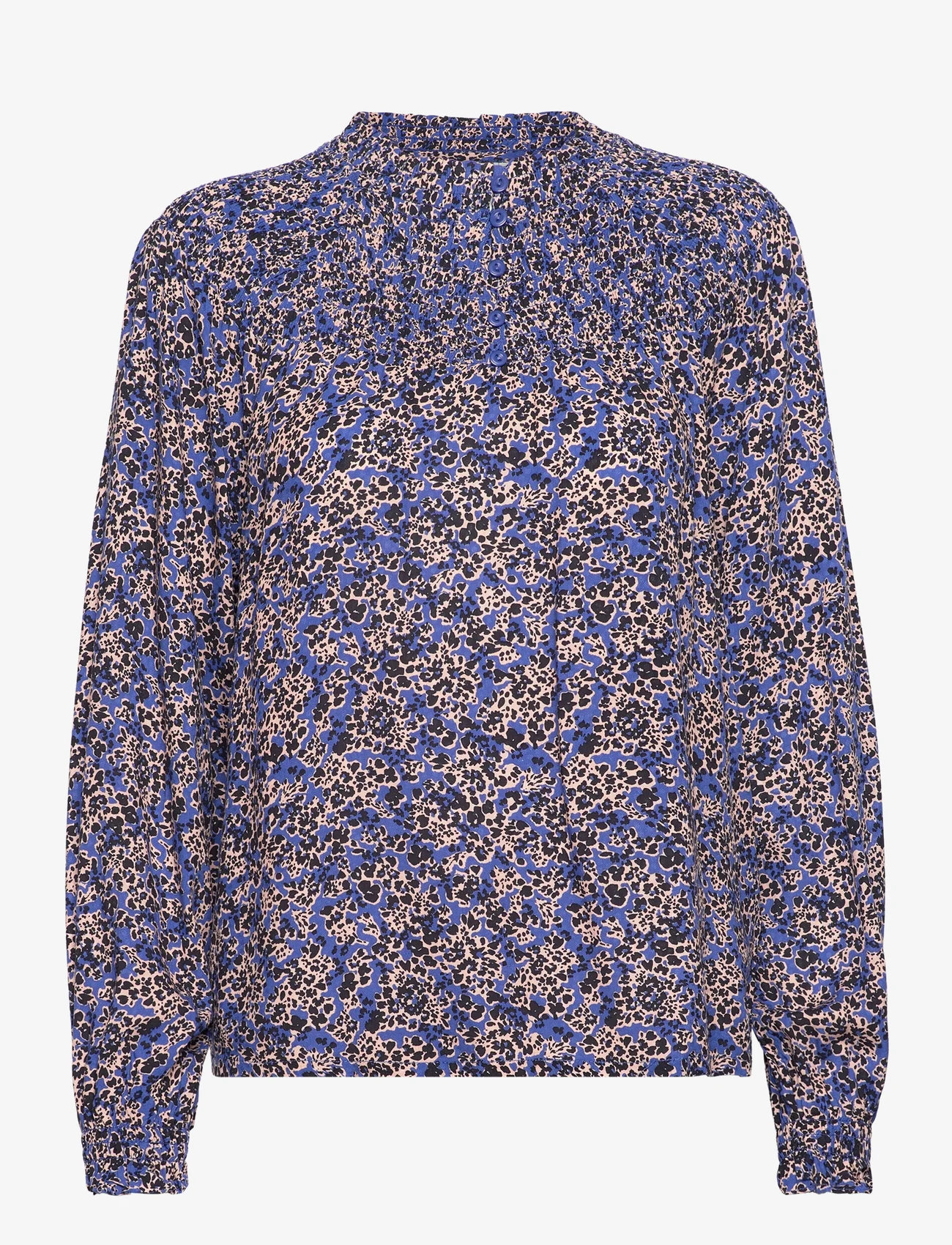 Pulz Jeans - PZNORMA LS Blouse - long-sleeved blouses - sodalite blue printed - 0