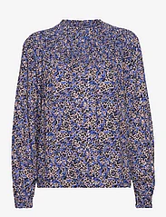 Pulz Jeans - PZNORMA LS Blouse - langärmlige blusen - sodalite blue printed - 0