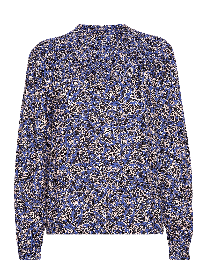 Pulz Jeans - PZNORMA LS Blouse - long sleeved blouses - sodalite blue printed - 0