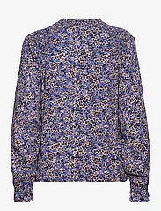 Pulz Jeans - PZNORMA LS Blouse - long-sleeved blouses - sodalite blue printed - 1