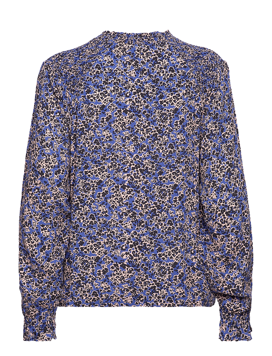 Pulz Jeans - PZNORMA LS Blouse - long sleeved blouses - sodalite blue printed - 1