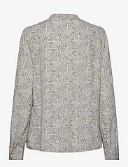 Pulz Jeans - PZGENE LS Blouse - long-sleeved blouses - frost gray printed - 1