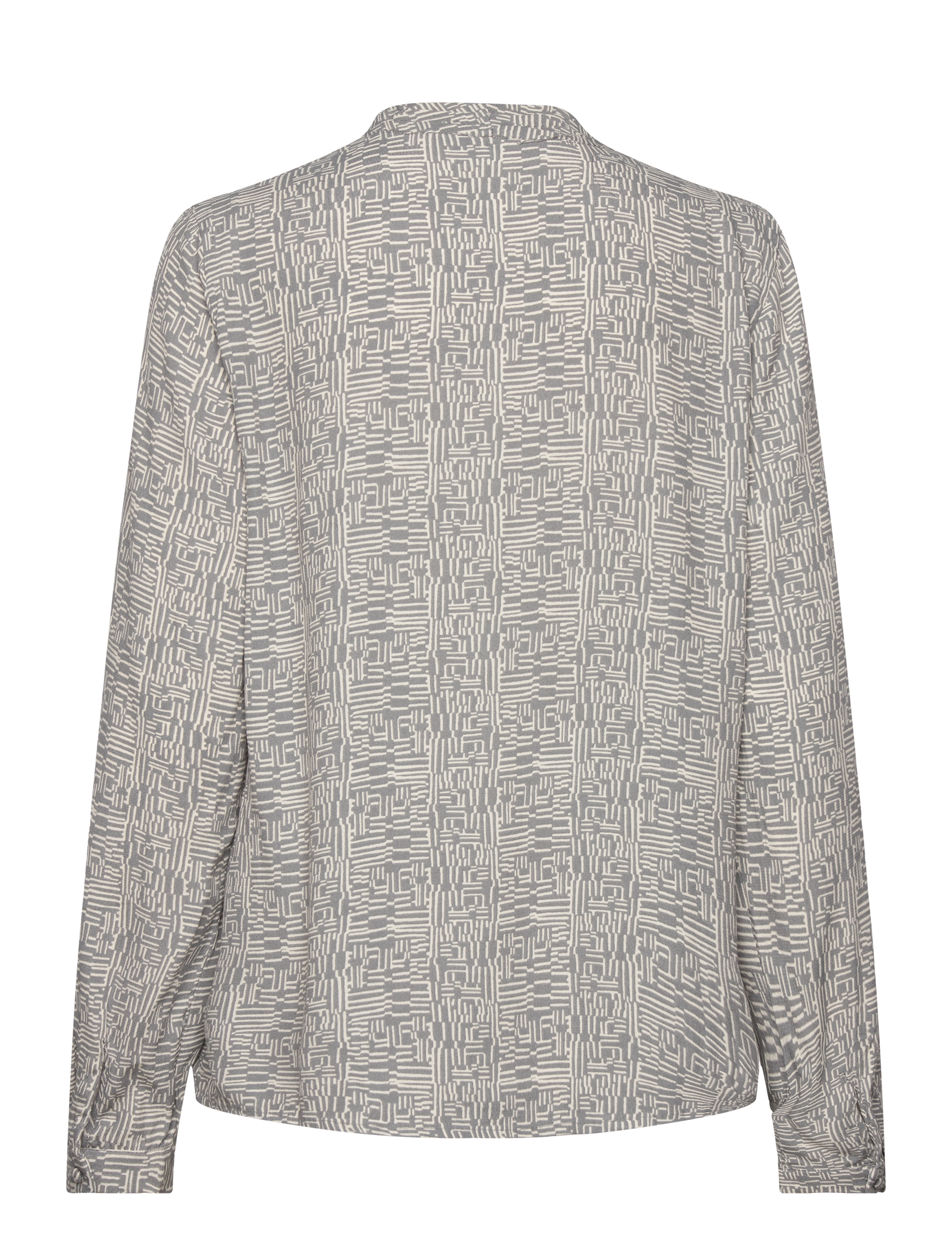 Pulz Jeans - PZGENE LS Blouse - langærmede bluser - frost gray printed - 1