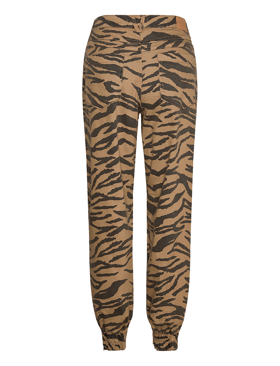 Pulz Jeans - PZNEVADA HW Pants - cargo-püksid - cartouche black printed - 1