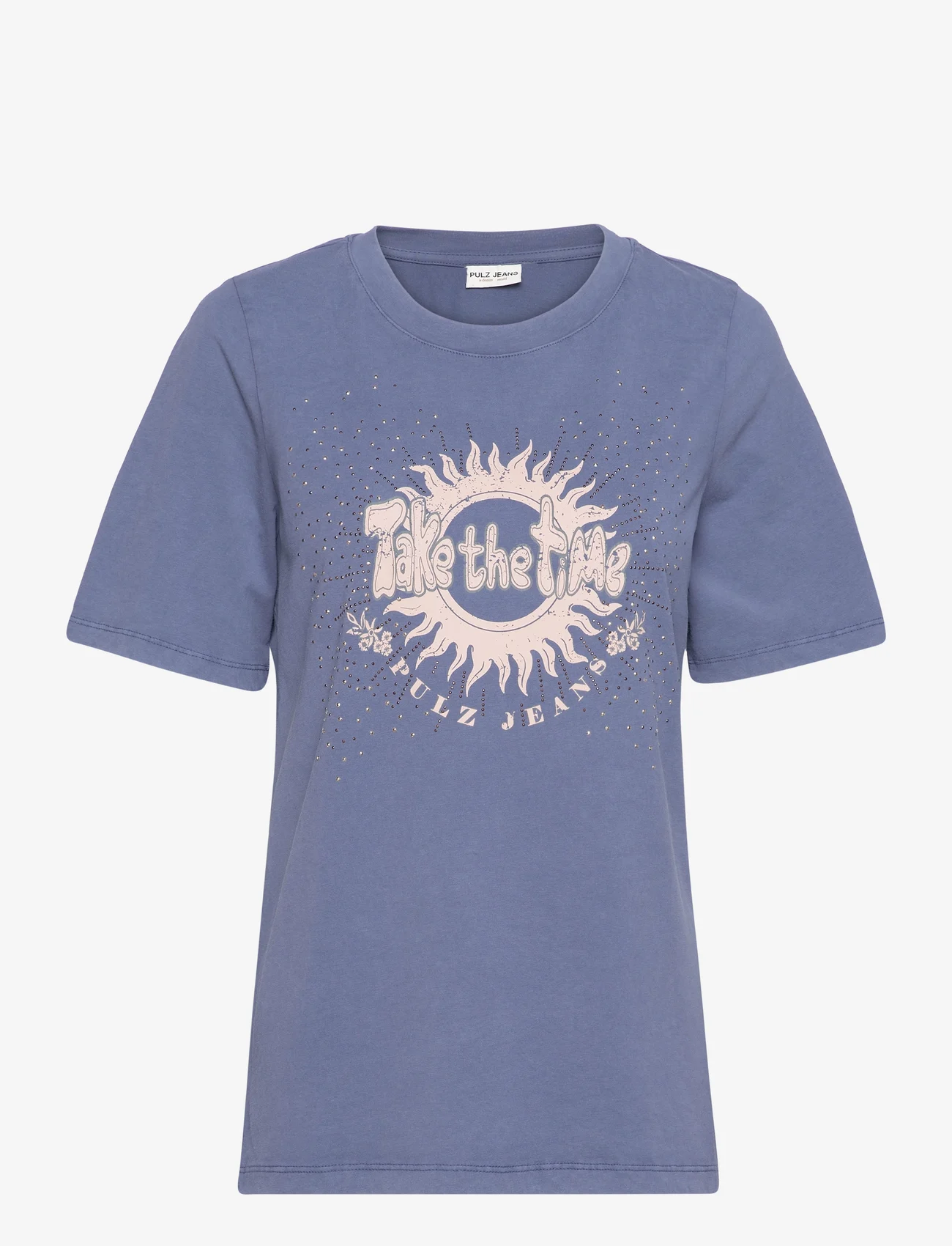 Pulz Jeans - PZVADA Sun Tshirt - t-shirts - vintage indigo - 0