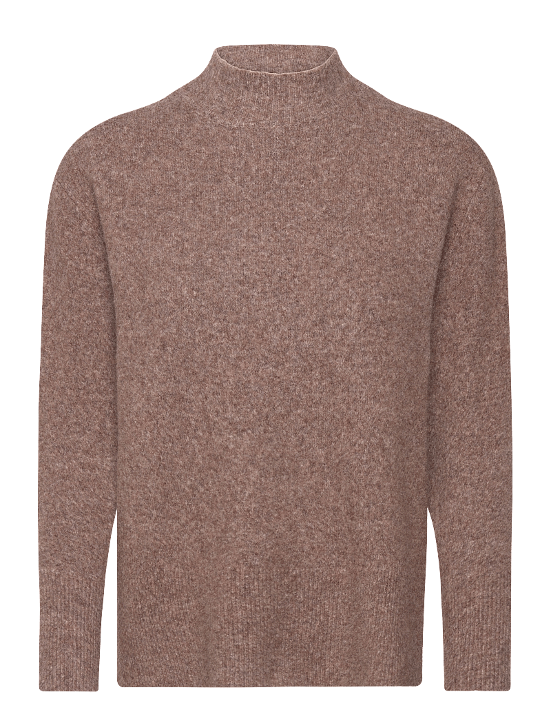 Pulz Jeans - PZASTRA Turtleneck Pullover - polotröjor - tobacco brown melange - 0