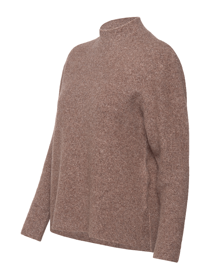 Pulz Jeans - PZASTRA Turtleneck Pullover - polotröjor - tobacco brown melange - 2