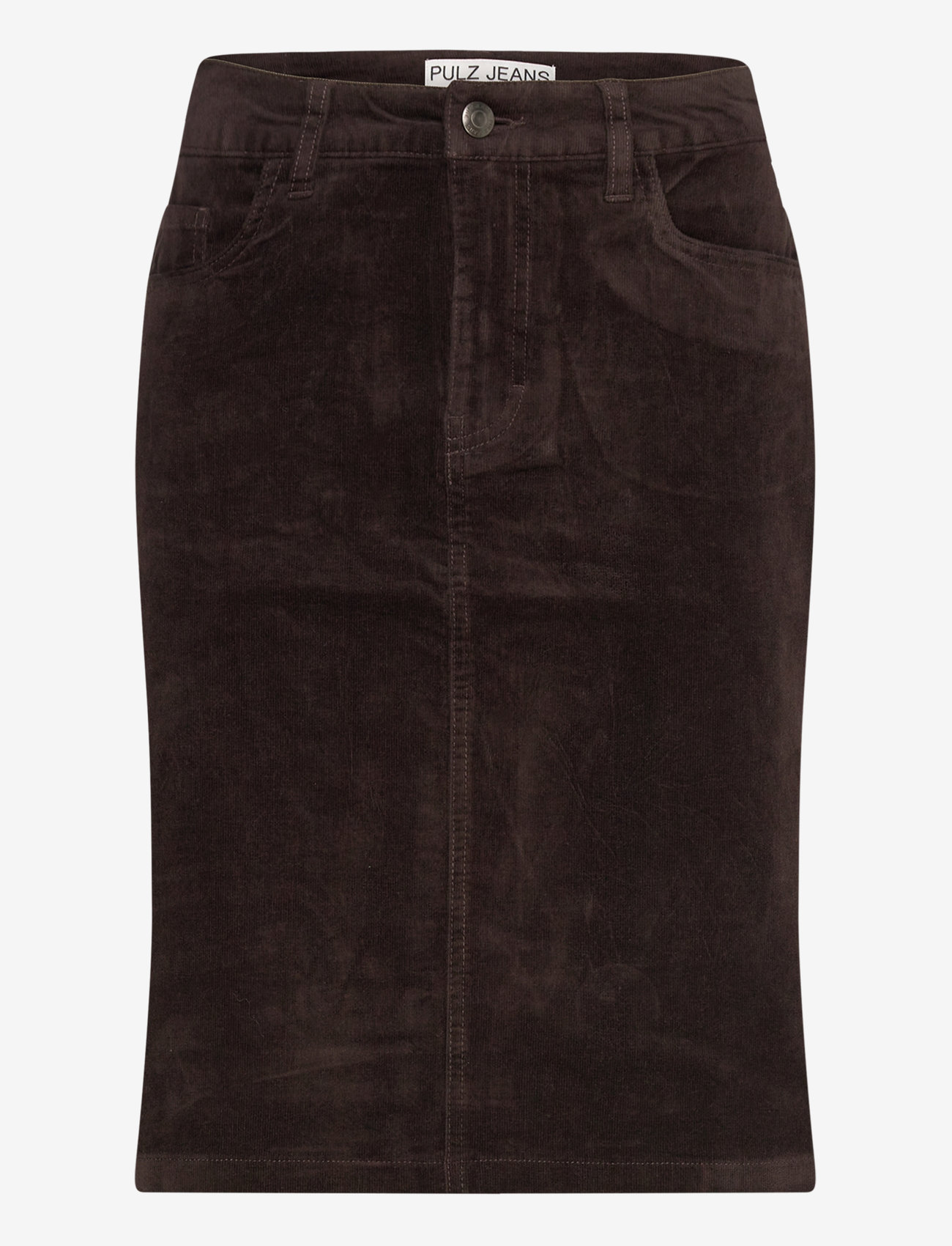 Pulz Jeans - PZSALLY Short Skirt - denimnederdele - espresso - 0