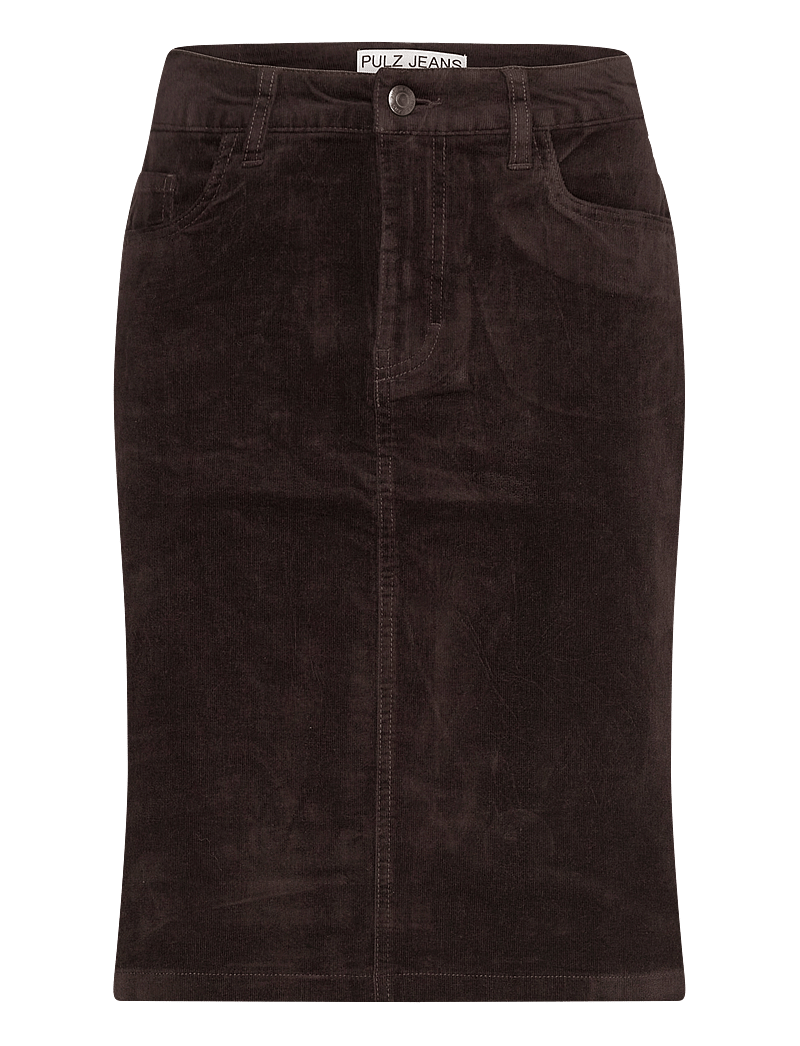 Pulz Jeans - PZSALLY Short Skirt - jeanskjolar - espresso - 0