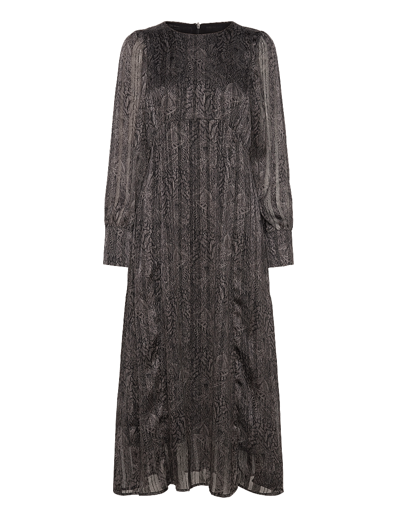 Pulz Jeans - PZMEGGY Long Dress - festklänningar - irish cream feather printed - 0