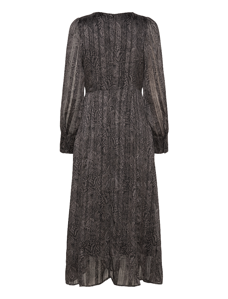 Pulz Jeans - PZMEGGY Long Dress - festklänningar - irish cream feather printed - 1
