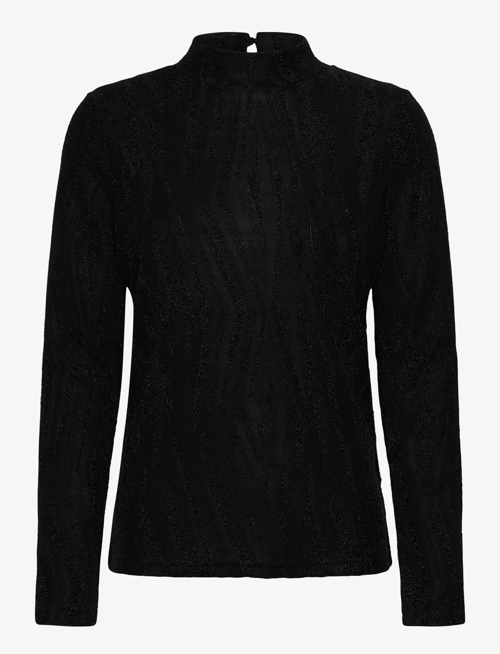 Pulz Jeans - PZLUCIA LS Blouse - langermede topper - black glitter - 0