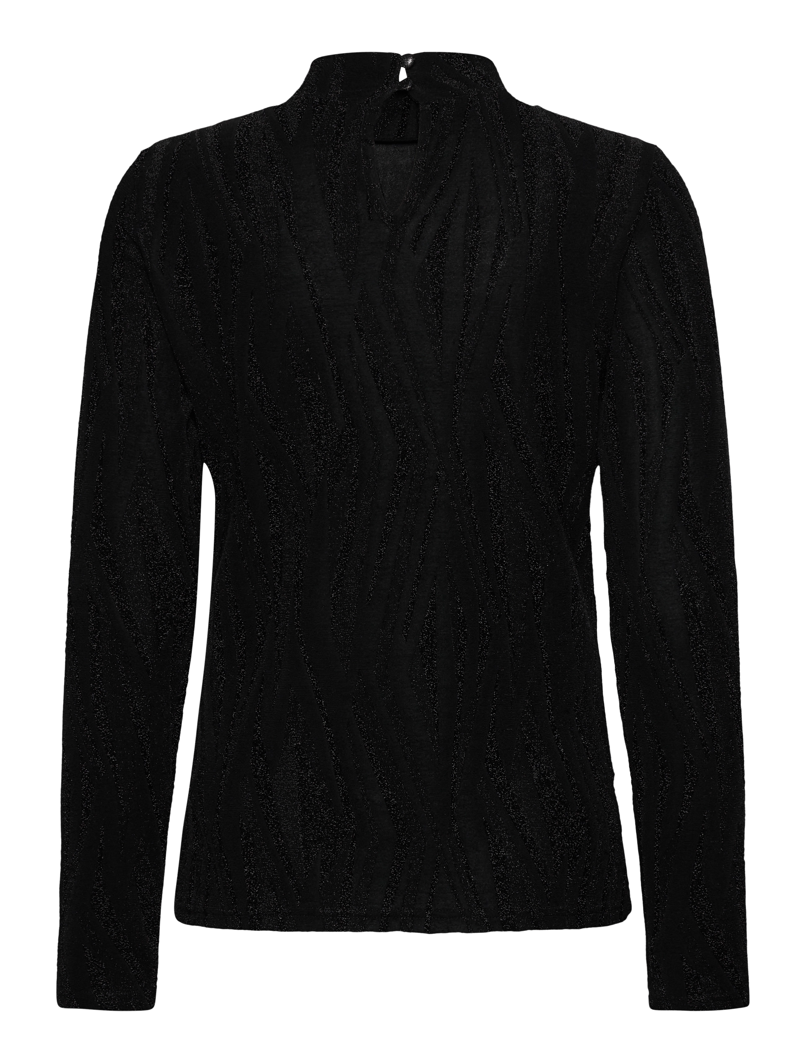 Pulz Jeans - PZLUCIA LS Blouse - laveste priser - black glitter - 1