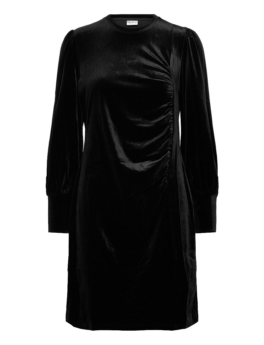 Pulz Jeans - PZBARBARA Dress - kurze kleider - black beauty - 0