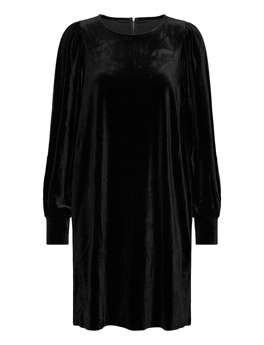 Pulz Jeans - PZBARBARA Short Dress - kurze kleider - black beauty - 0