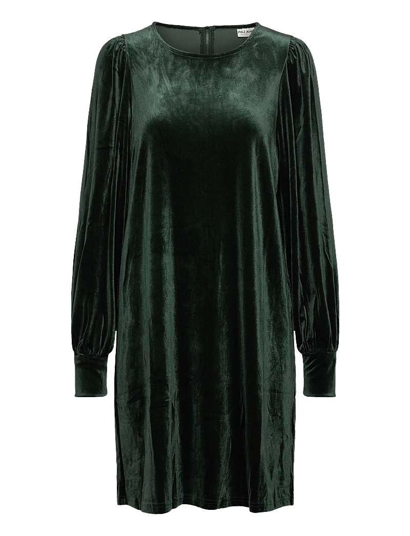 Pulz Jeans - PZBARBARA Short Dress - korta klänningar - scarab - 0