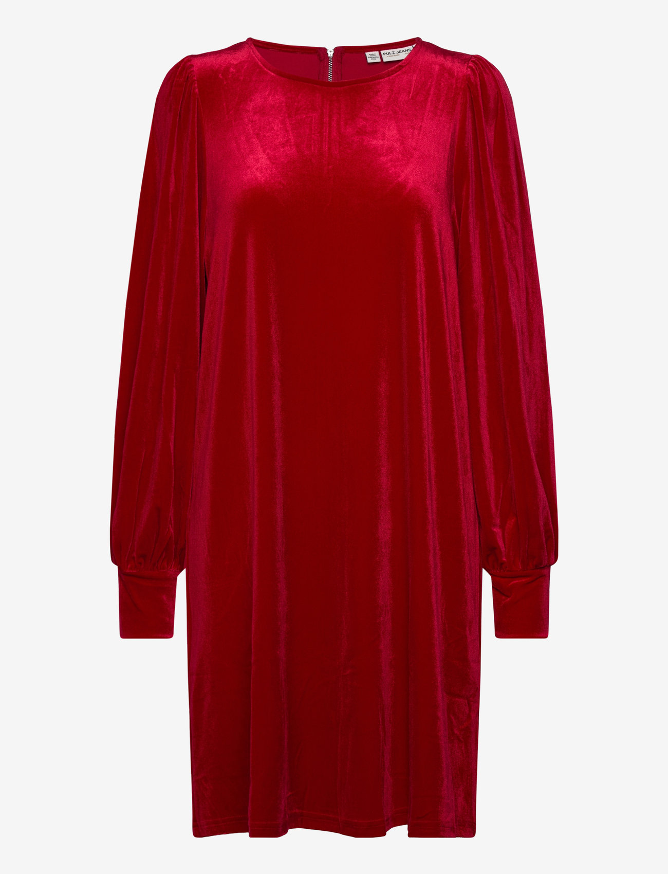 Pulz Jeans - PZBARBARA Short Dress - korta klänningar - tango red - 0