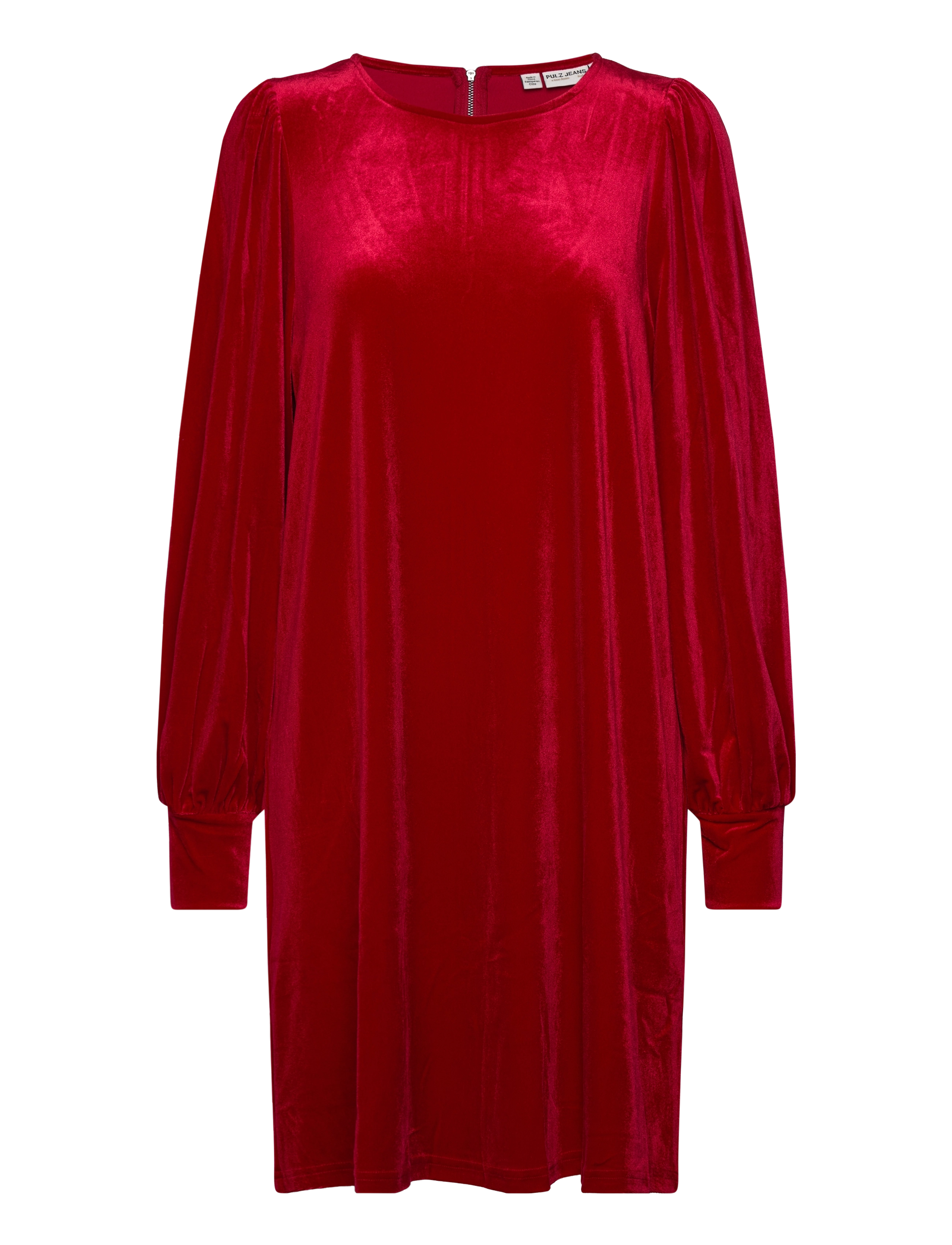 Pulz Jeans PZBARBARA Short Dress - Kjoler - TANGO RED / red
