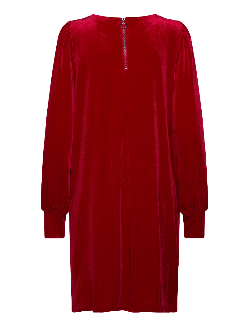 Pulz Jeans - PZBARBARA Short Dress - korta klänningar - tango red - 1