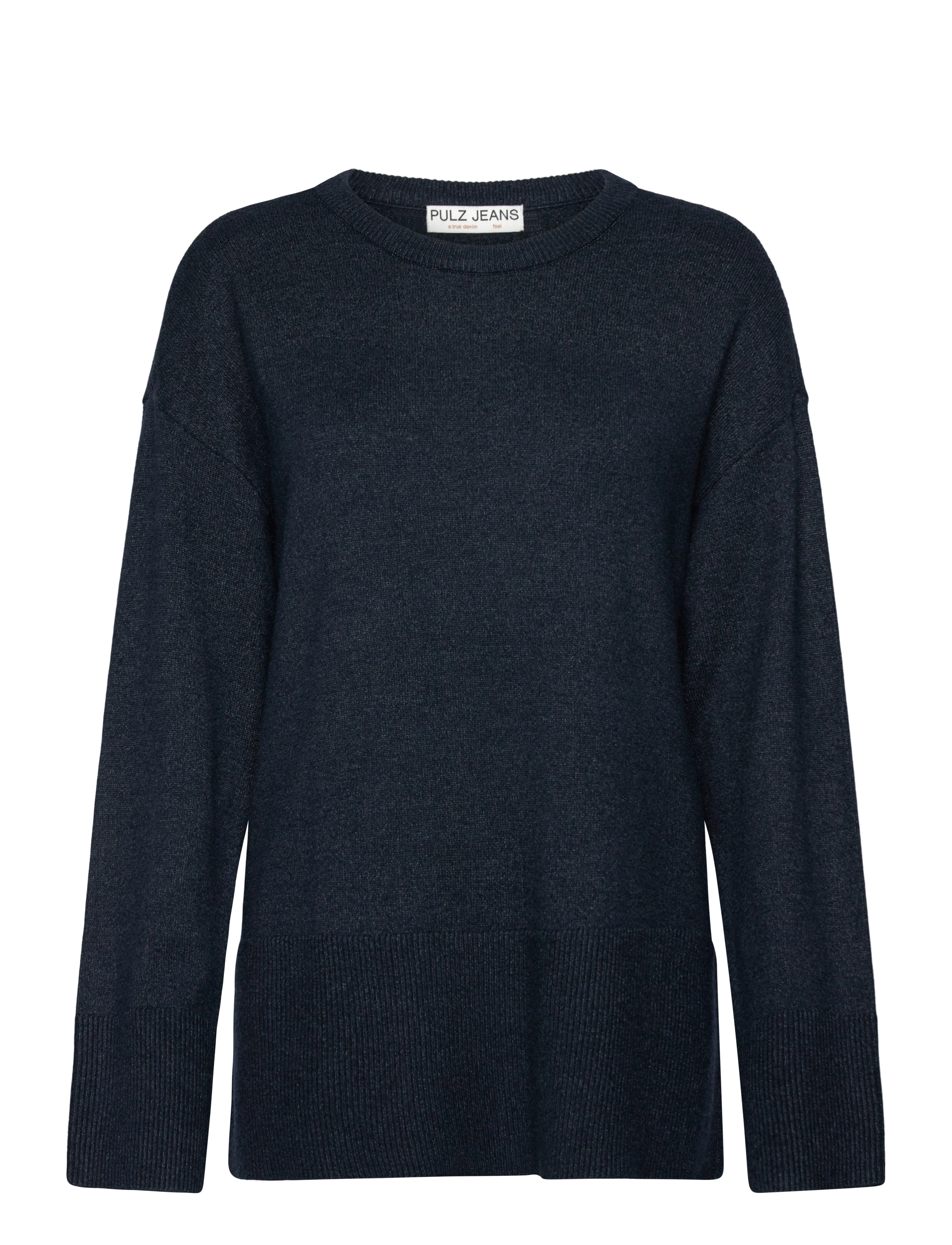 Pulz Jeans PZSTEFFI ONeck Pullover - Trøjer - DARK SAPPHIRE MELANGE / navy