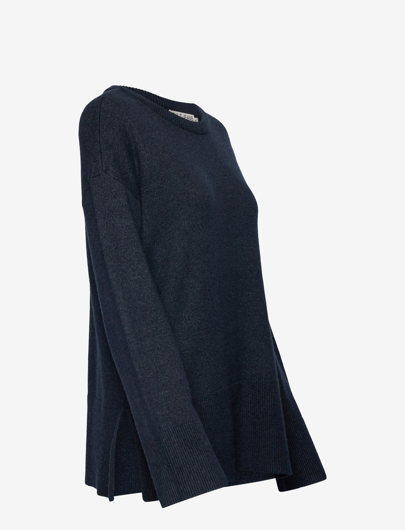 Pulz Jeans - PZSTEFFI ONeck Pullover - striktrøjer - dark sapphire melange - 2