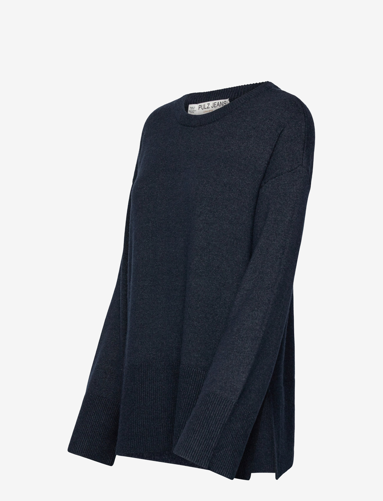 Pulz Jeans - PZSTEFFI ONeck Pullover - striktrøjer - dark sapphire melange - 3