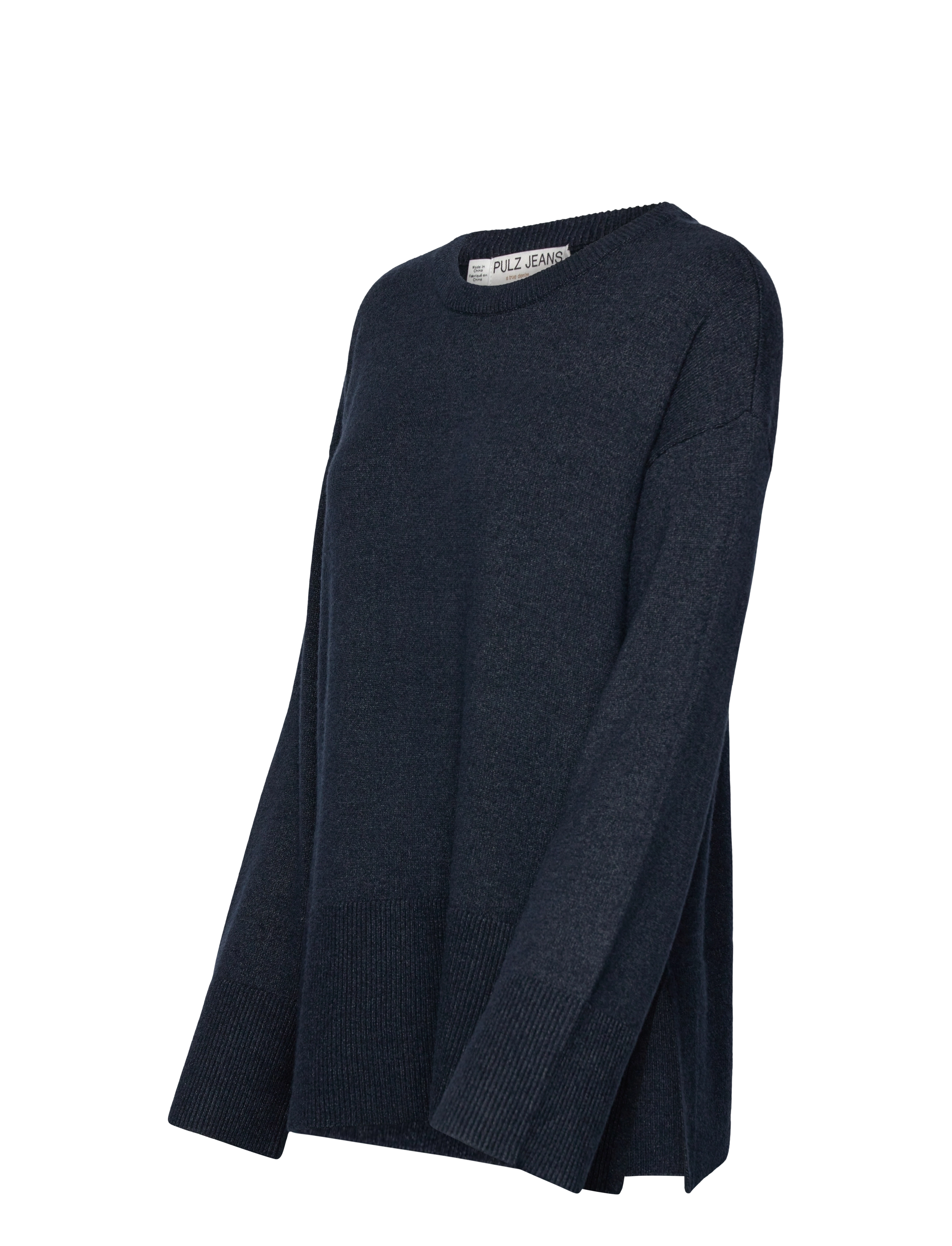 Pulz Jeans - PZSTEFFI ONeck Pullover - pullover - dark sapphire melange - 3