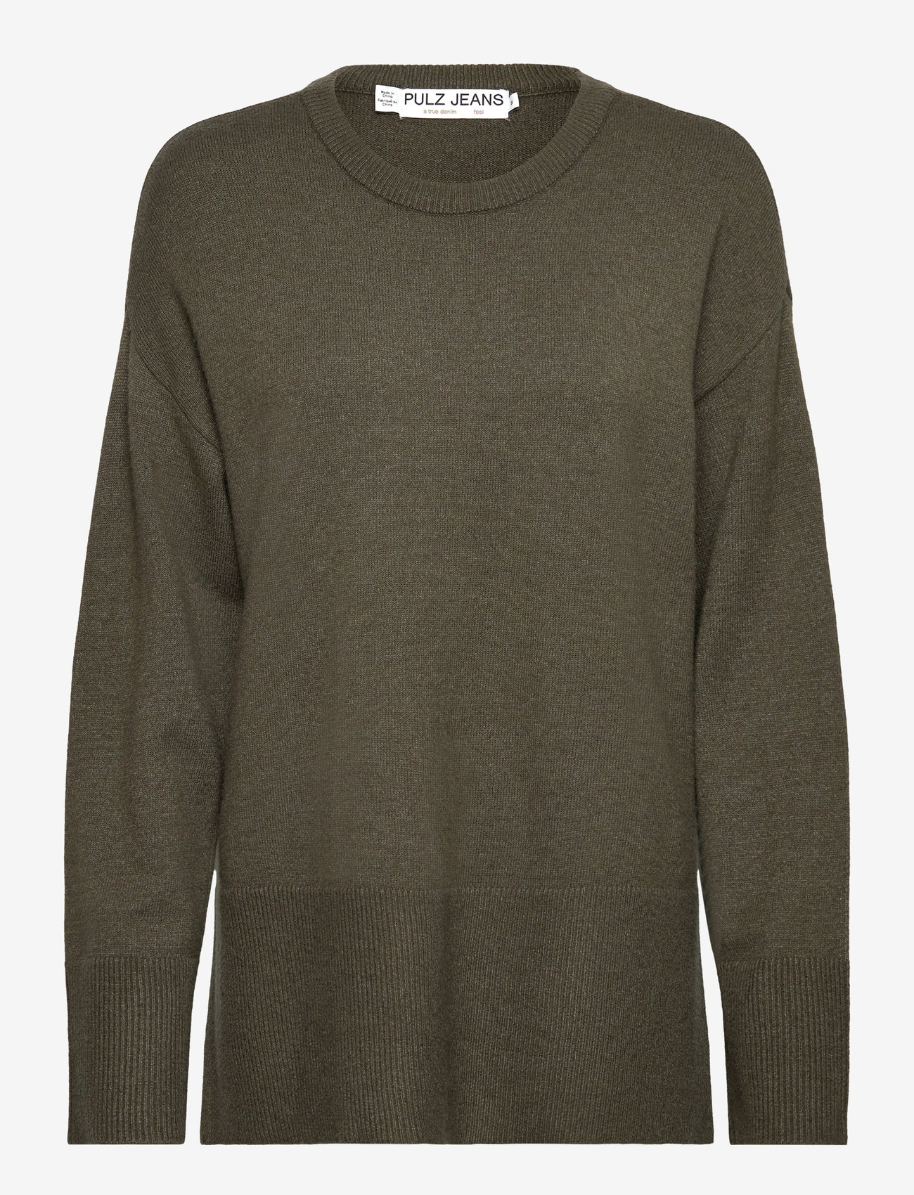 Pulz Jeans - PZSTEFFI ONeck Pullover - efterårstøj - kalamata melange - 0