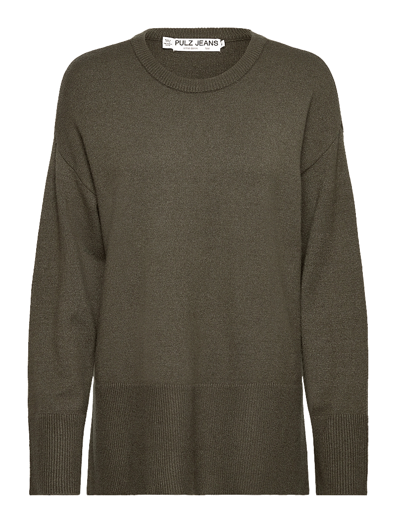 Pulz Jeans - PZSTEFFI ONeck Pullover - sviitrid - kalamata melange - 0
