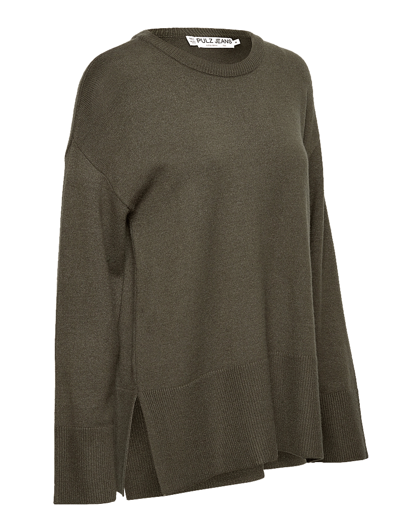 Pulz Jeans - PZSTEFFI ONeck Pullover - sviitrid - kalamata melange - 2