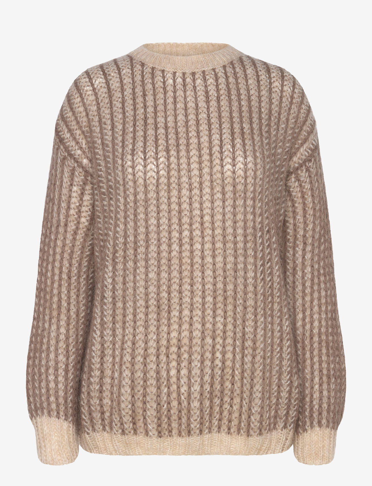 Pulz Jeans - PZPEYTON LS Oneck Pullover - pullover - brown melange - 0