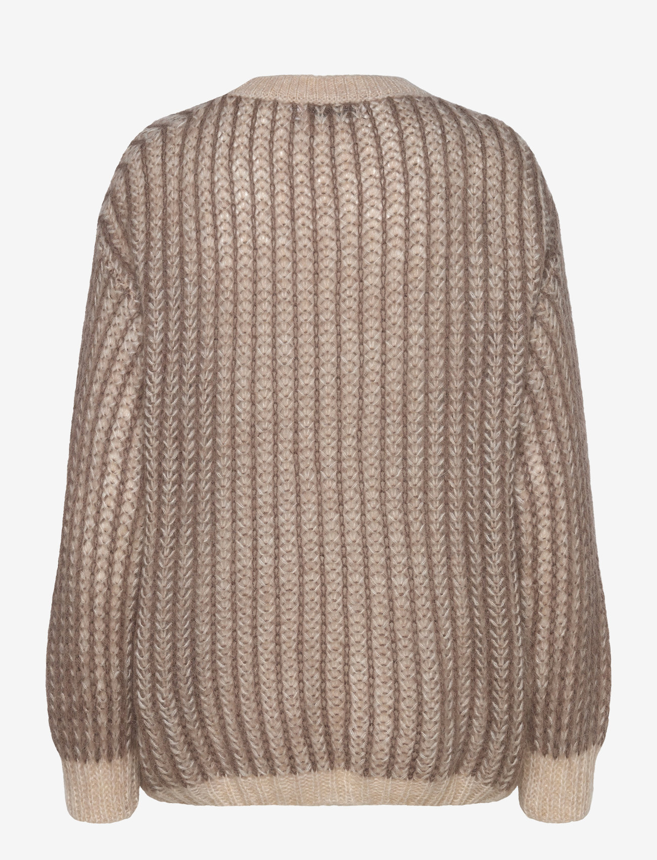 Pulz Jeans - PZPEYTON LS Oneck Pullover - pullover - brown melange - 1