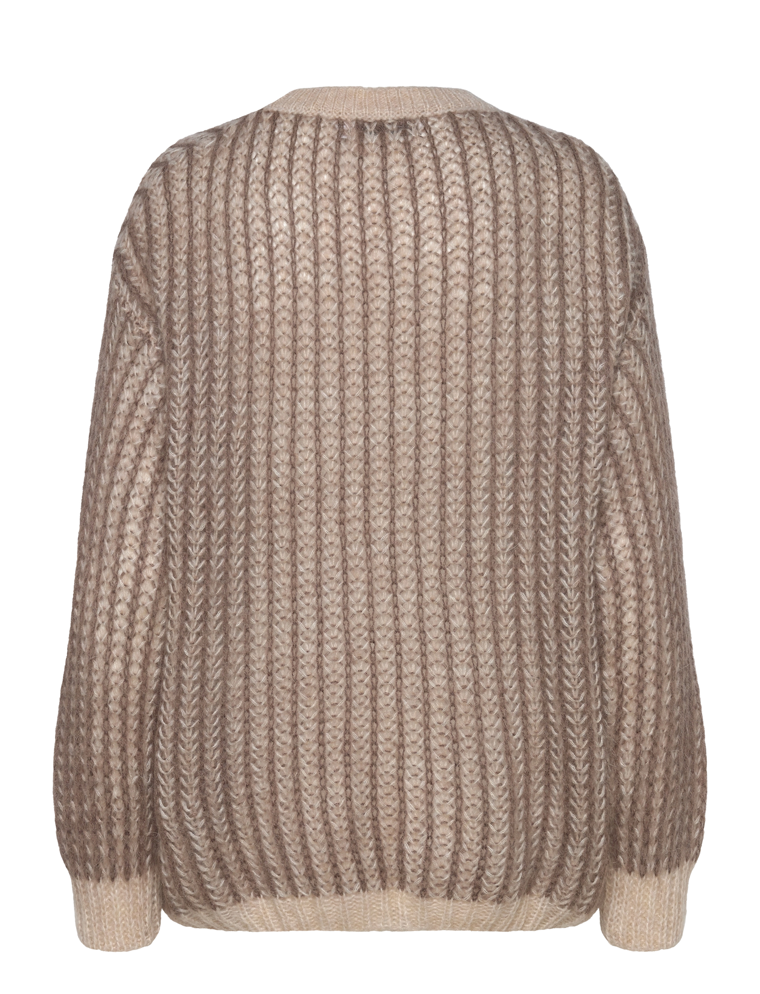 Pulz Jeans - PZPEYTON LS Oneck Pullover - trøjer - brown melange - 1