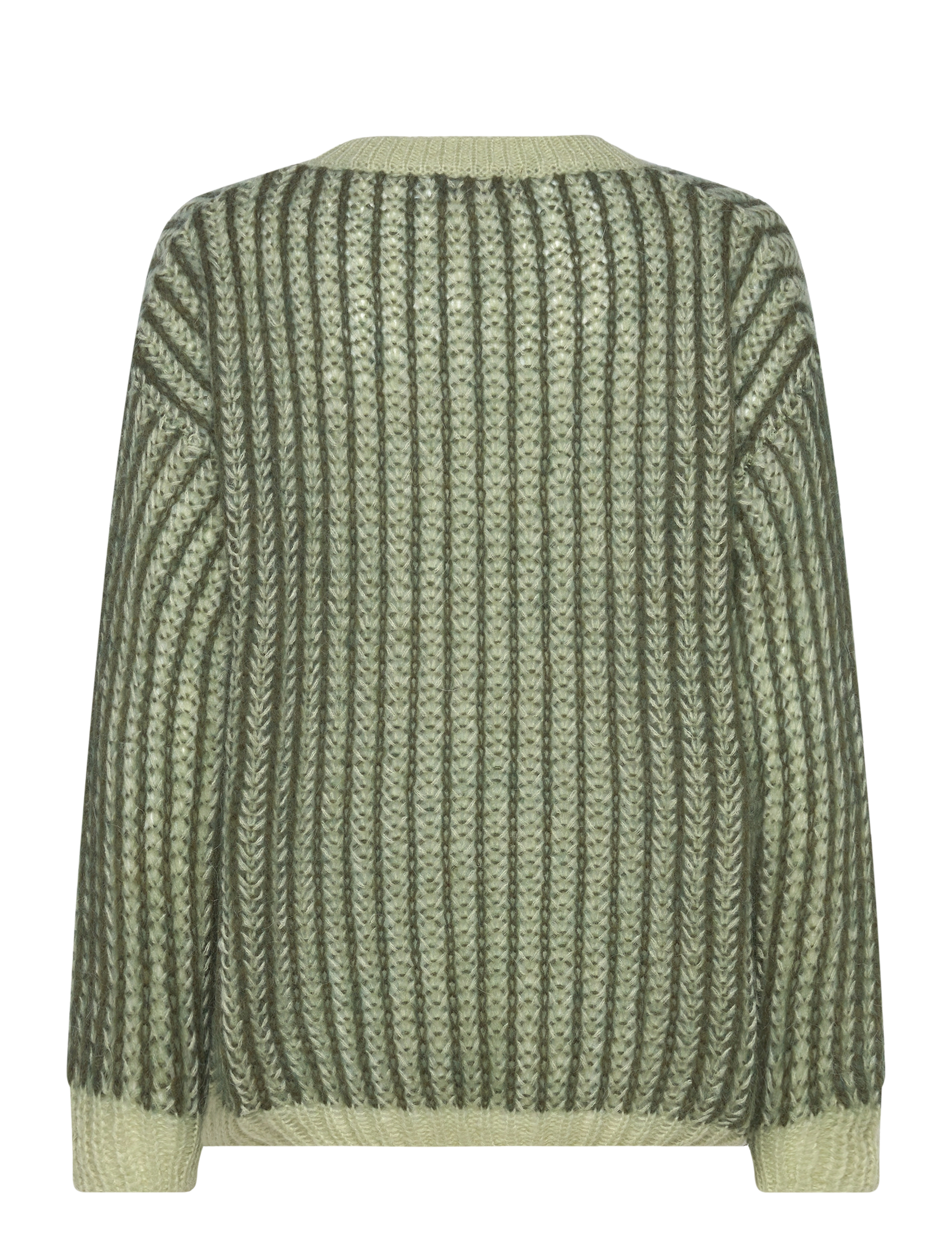 Pulz Jeans - PZPEYTON LS Oneck Pullover - trøjer - green melange - 1