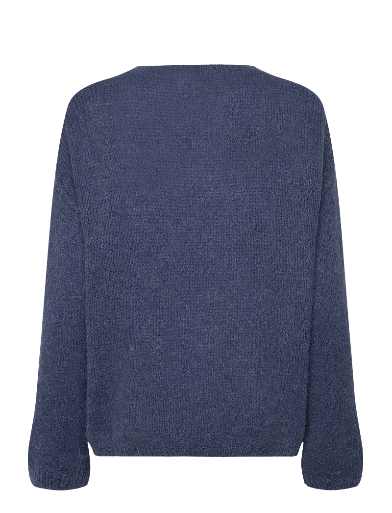 Pulz Jeans - PZMARIA LS Oneck Pullover - stickade tröjor - bright cobalt - 1