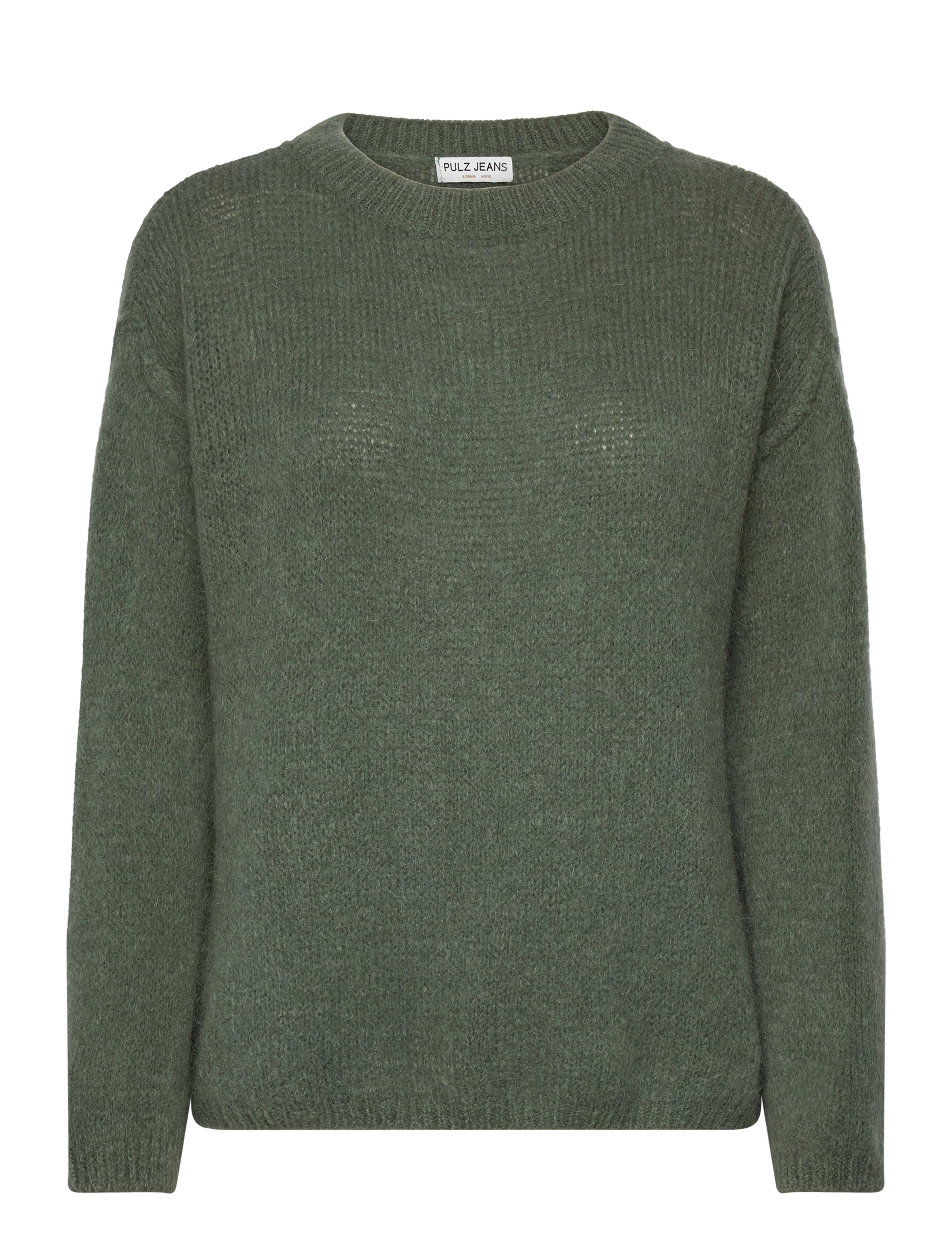Pulz Jeans PZMARIA LS Oneck Pullover - Trøjer - GRAPE LEAF / khaki/green
