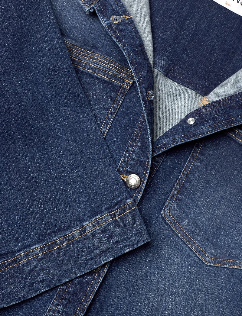 Pulz Jeans - PZKATJA Short Jacket - denim shirts - dark blue denim - 2