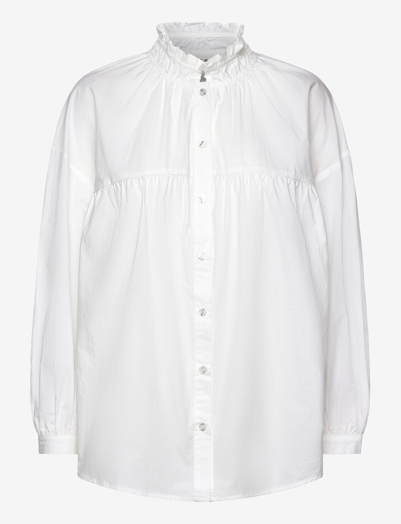 Pulz Jeans - PZJULLE Oversized Shirt - pikkade varrukatega särgid - bright white - 0