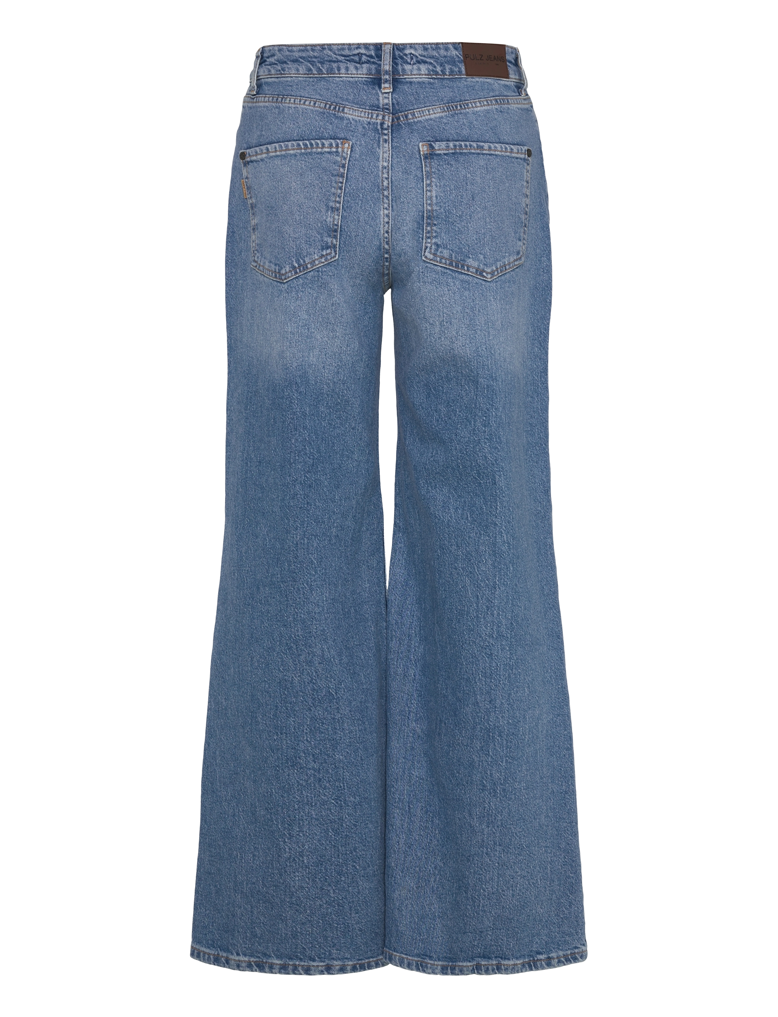 Pulz Jeans - PZMELROSE UHW Jeans Wide Leg - wide leg jeans - medium blue denim - 1