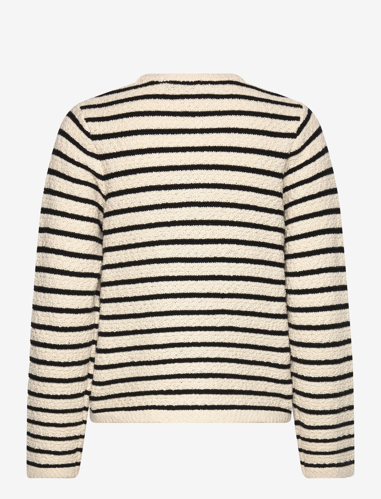 Pulz Jeans - PZALICIA Cardigan Jacket - koftor - antique white/black striped - 1