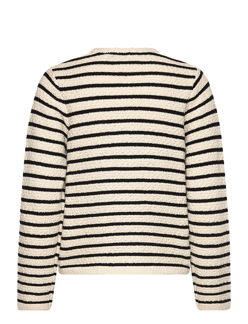 Pulz Jeans - PZALICIA Cardigan Jacket - cardigans - antique white/black striped - 1