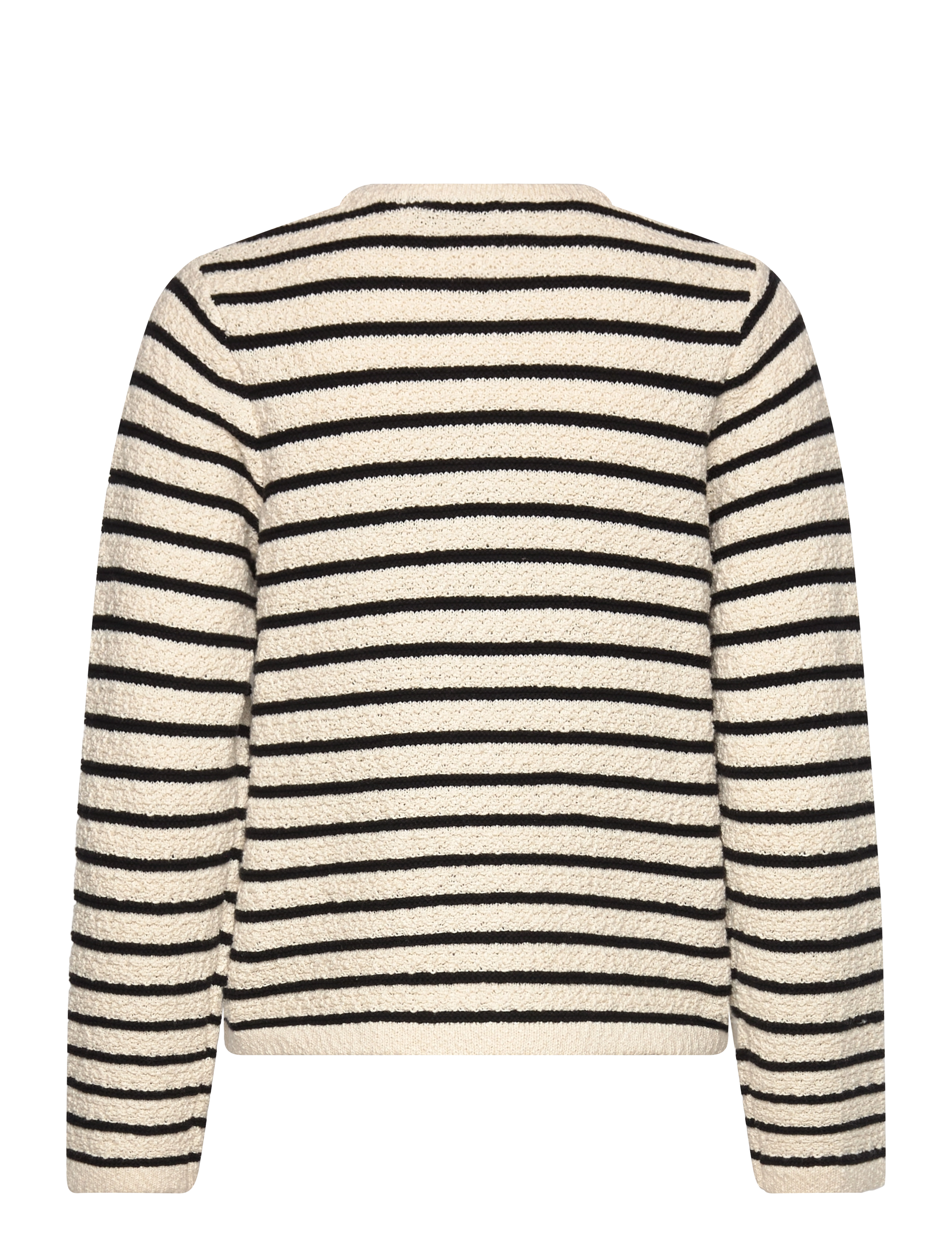 Pulz Jeans - PZALICIA Cardigan Jacket - hnepptar peysur - antique white/black striped - 1