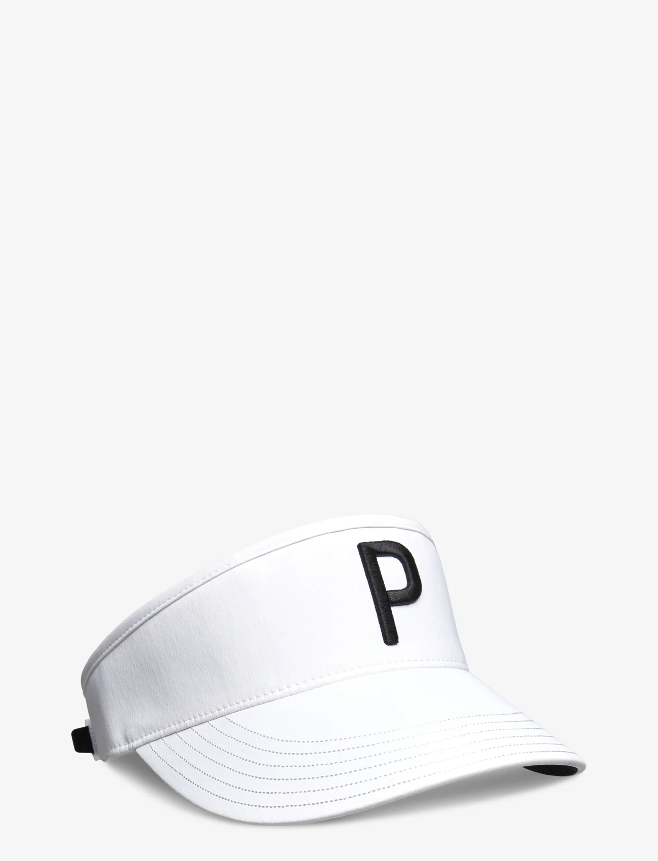 PUMA Golf - Tech P Adjustable Visor - najniższe ceny - white glow-puma black - 0