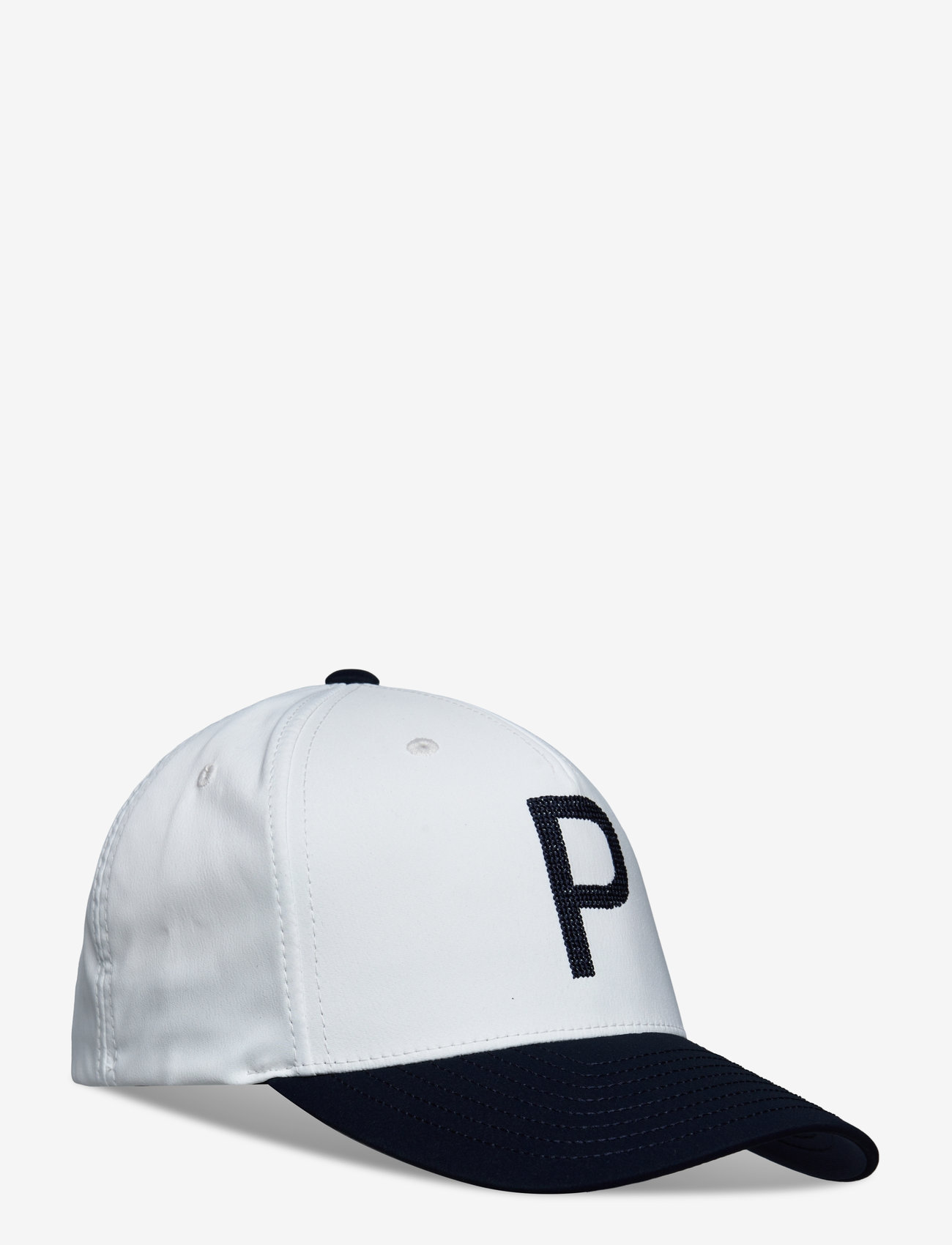 PUMA Golf - Crafted P Cap - kepsar - warm white-deep navy - 0
